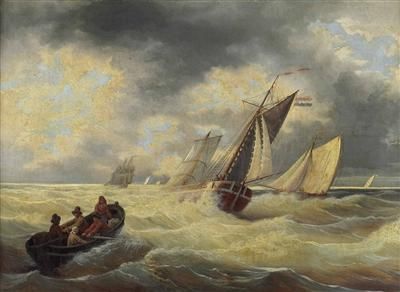 rettungsboot-und-segelschiffe-bei-starkem-seegang