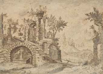 a-ruined-roman-villa-in-an-italianate-landscape