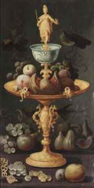 grapes-plums-and-a-pomegranate-on-a-golden-tazza-surmounted-by-a-personification-of-painting-with-figs-grapes-apples-a-gold