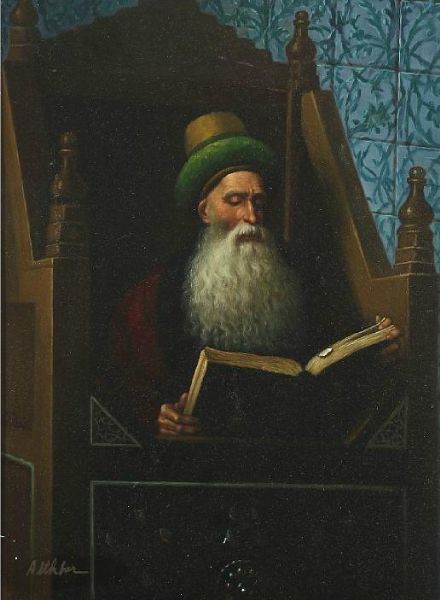 mufti-reading-in-his-prayer-stool