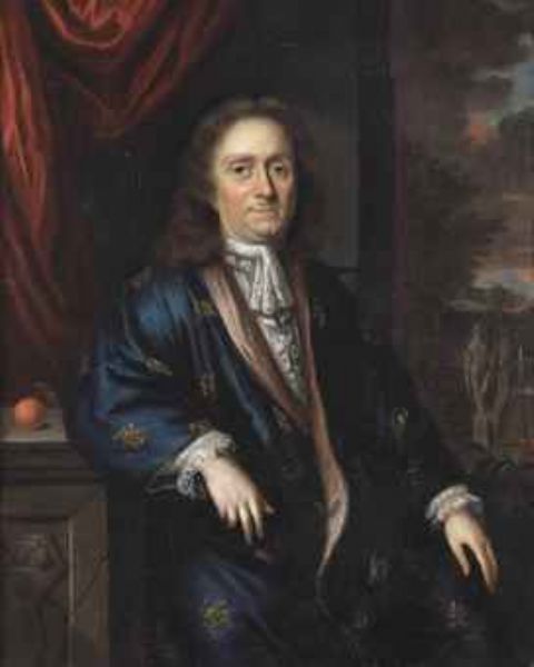 portrait-of-bernard-de-moor-1641-1719-three-quarter-length-in-a-blue-silk-fur-lined-japonse-rok-leaning-against-a-marble