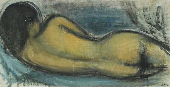 a-lying-nude-female-model