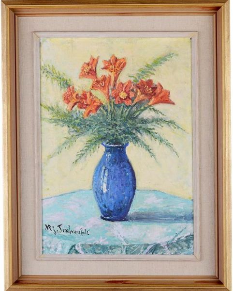 stilleben-med-bla-vas-och-roda-blommor