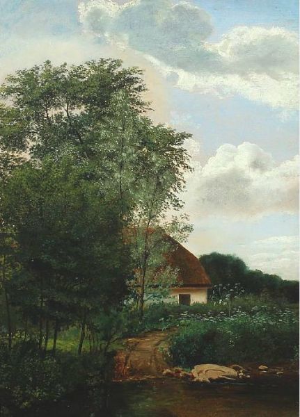 landscape-with-a-house-by-a-lake