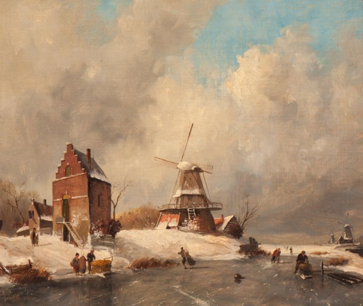 bedrijvigheid-op-het-ijs-bij-de-molen