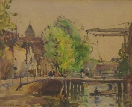 dutch-canal-scene-with-figures-on-a-bridge