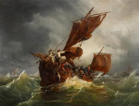 a-boat-in-stormy-seas