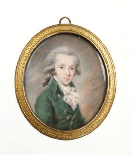 a-gentleman-wearing-green-coat-embroidered-waistcoat-white-frilled-chemise-stock-and-cravat-his-wig-worn-en-queue-and-tied
