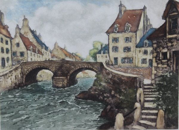 a-continental-town-scene-with-two-arched-bridge