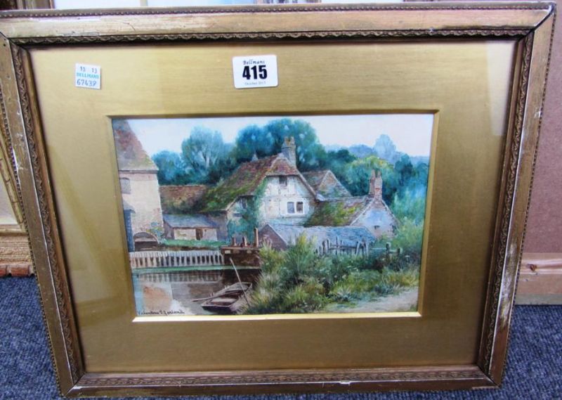 old-mill-shawford-hants-the-itchen-meadows-and-st-catherines-hill