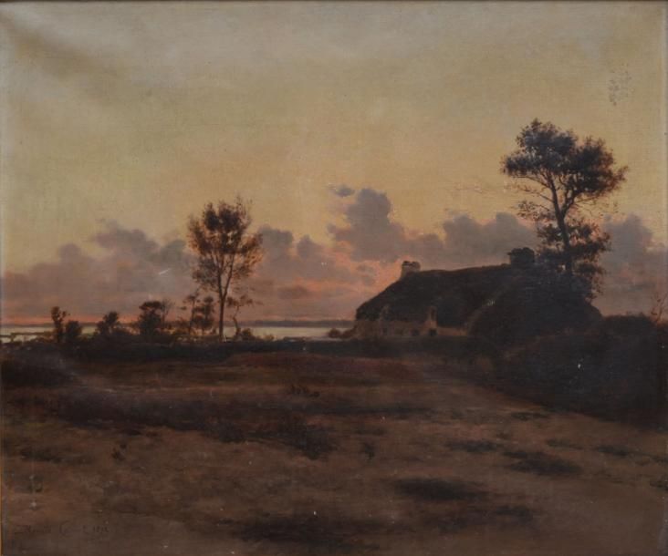 chaumiere-au-rivage-crepuscule