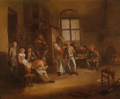 rustic-interior-with-numerous-figures