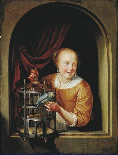 young-girl-with-a-bird-s-cage-at-a-window