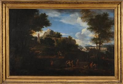 a-mountainous-landscape-with-travellers-in-the-foreground-grecian-temple-beyond-and-a-distant-view-to-a-river-and-town
