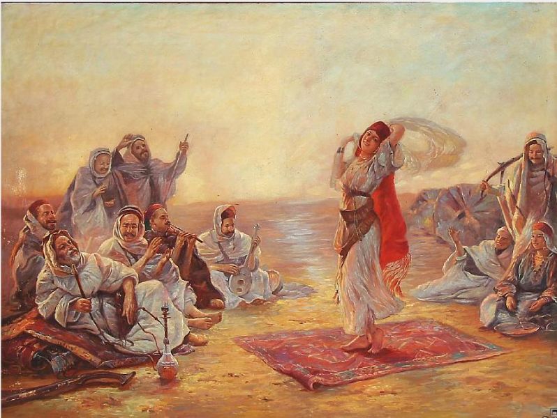 bedouins-enjoying-a-young-girl-dancing