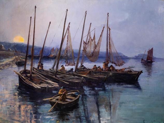 fishing-boats-in-a-harbour