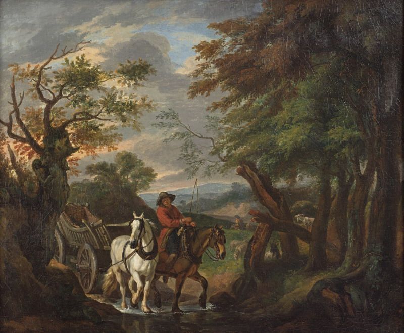 paysan-traversant-un-ruisseau