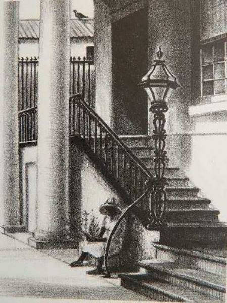 figure-by-stairs