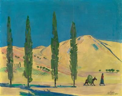 armenian-landscape-with-cypress-trees