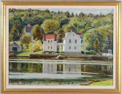 houses-with-flagpole-maine