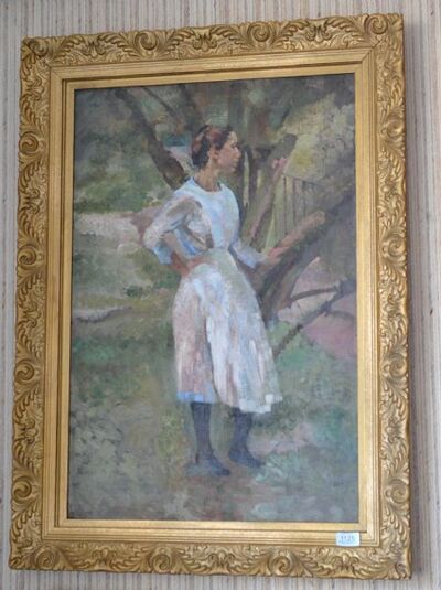 a-maid-standing-in-an-orchard
