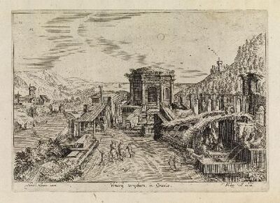 colisei-prospectus-pons-quatuor-capitum-venorij-templum-in-graecia-calaris-in-sardinia-cataractes-tiburti-templum-fo