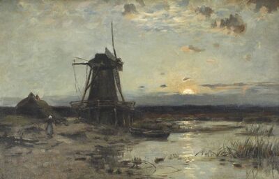 uferlandschaft-mit-windmuhle
