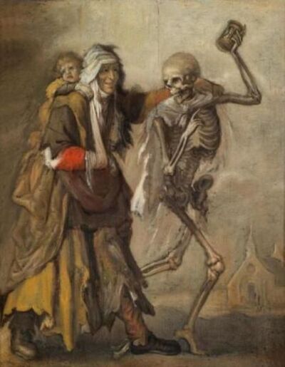 a-beggar-with-a-child-and-death-holding-an-hour-glass