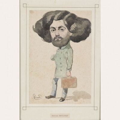 caricature-du-peintre-antoine-edouard-moulinet