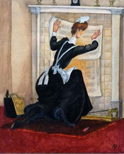 maid-by-a-fireplace