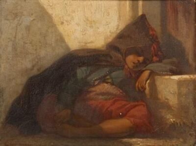 fillette-orientale-assoupie