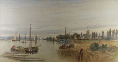 a-view-on-a-river-at-rotterdam