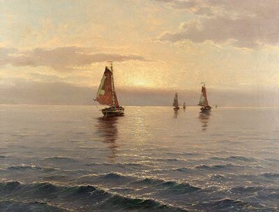 sailboats-at-sunset