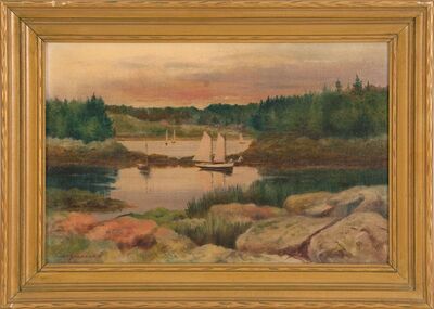 sailboats-in-a-rocky-cove