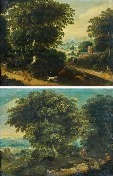 scene-de-chasse-a-courre-au-lievre-scene-de-chasse-a-courre-au-cerf