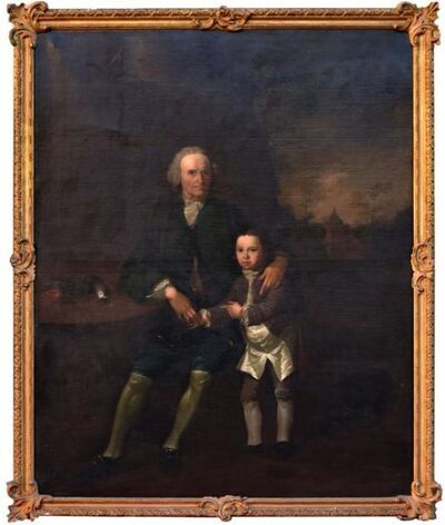 portrait-of-dr-john-rose-of-county-limerick-and-his-grandson-joseph-rose-1749-1833-both-full-length-wiht-an-african-grey-parr
