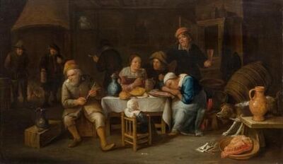dutch-interior-with-a-family