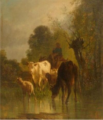 a-herd-at-the-waterside