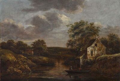 flusslandschaft-mit-fischerboot