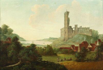 study-for-view-of-the-ruins-of-koldinghus-castle