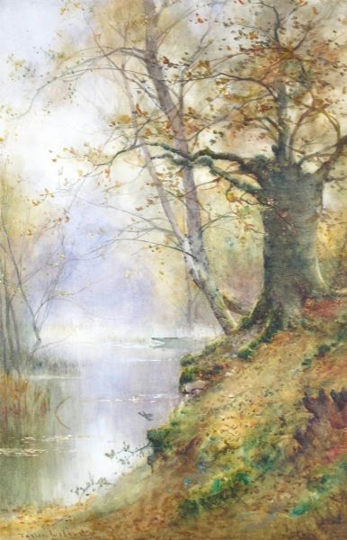woodland-scenes-with-birch-trees-by-a-lake