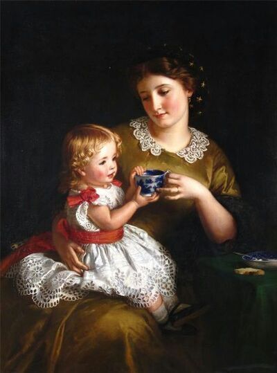 mother-and-her-daughter-having-tea
