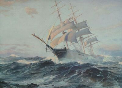 shortening-sail-a-ship-in-heavy-seas