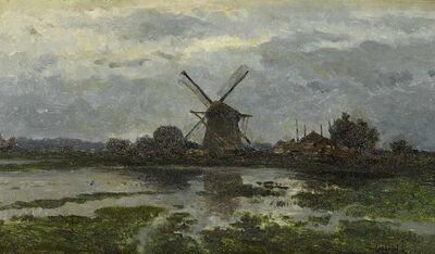 a-dutch-landscape-with-a-windmill