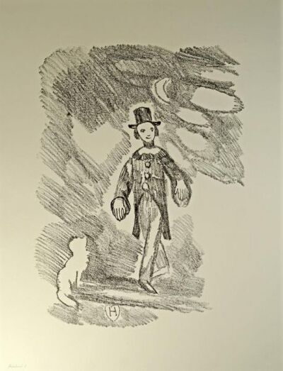 clown-and-dog-walking-by-moonlight