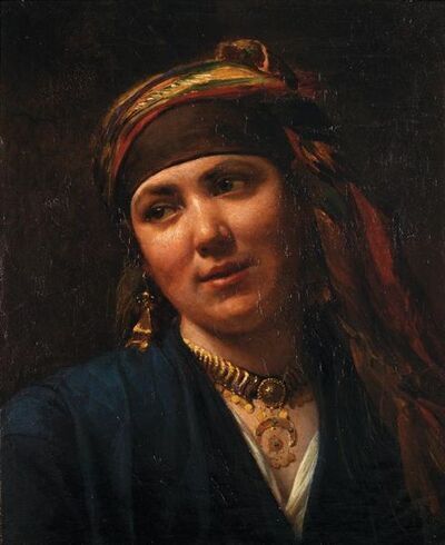 portrait-d-orientale-au-turban-oriental-with-a-colorful-scarf