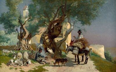 italienische-landschaft-mit-campesinos-in-einem