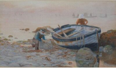 fishermen-mending-nets
