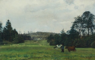 a-landscape-with-cows-and-sheep