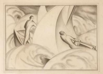 two-men-in-a-boat-illustrative-project-circa-1930